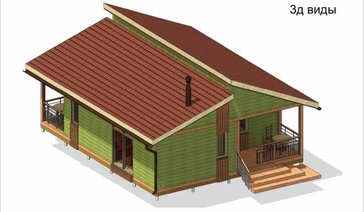 Дом 67,5м² + веранда 7,2м² + лоджия 5,4м²